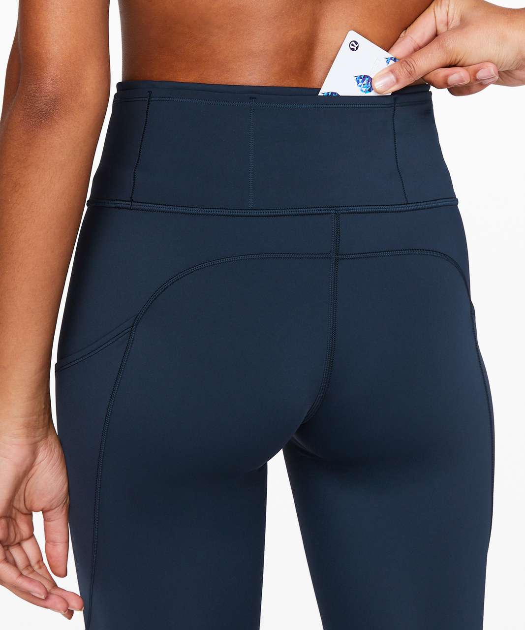 Lululemon Women's High Waist Cropped Activewear Leggings Navy Blue Siz -  Shop Linda's Stuff