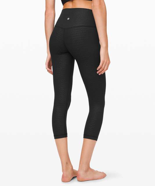 Lululemon Align High-Rise Crop 21 - Diamond Dye Seashell Smoky Topaz  Graphite Grey - lulu fanatics