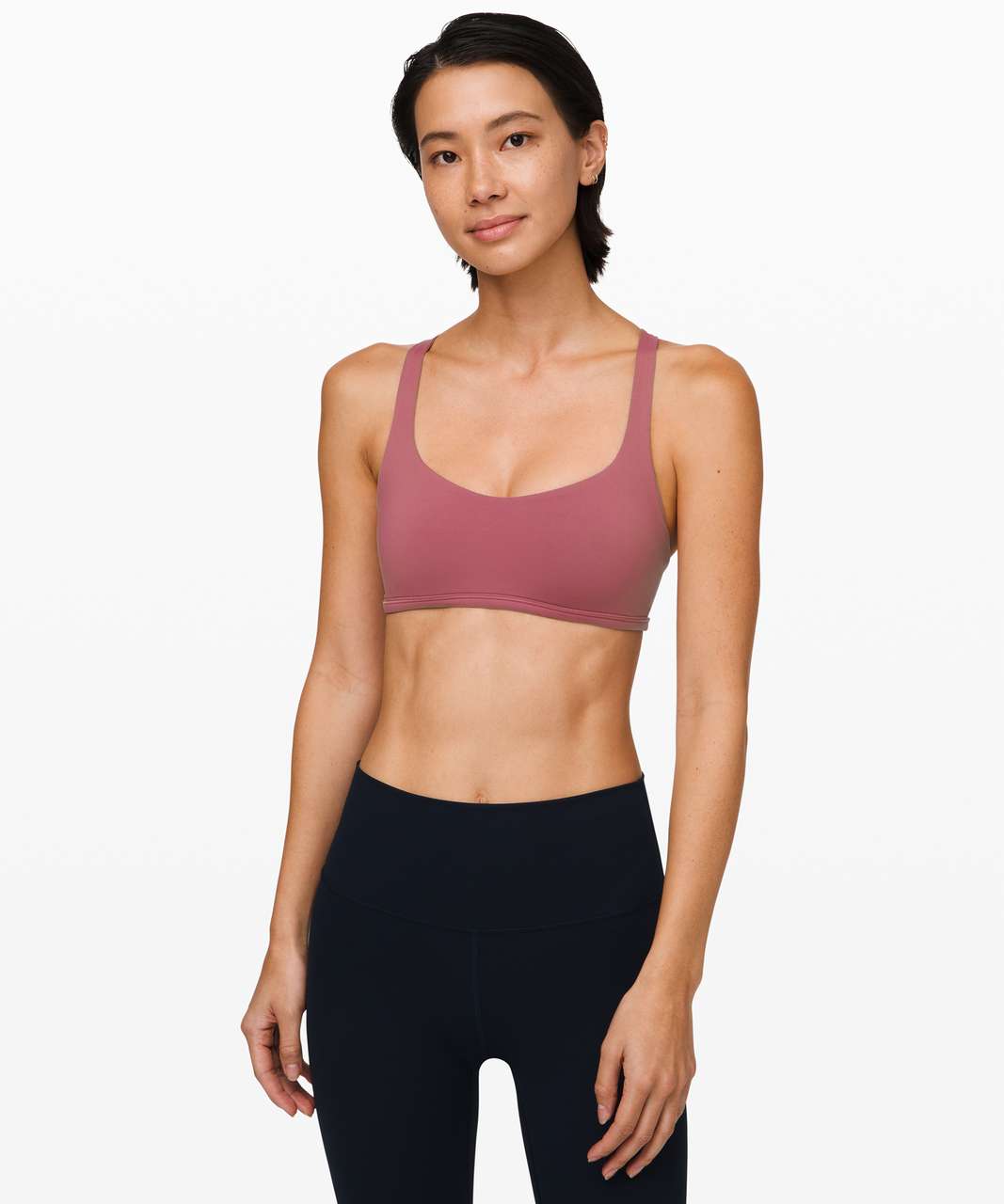 Lululemon Free To Be Bra *High Neck - Quicksand / Pink Glow - lulu fanatics