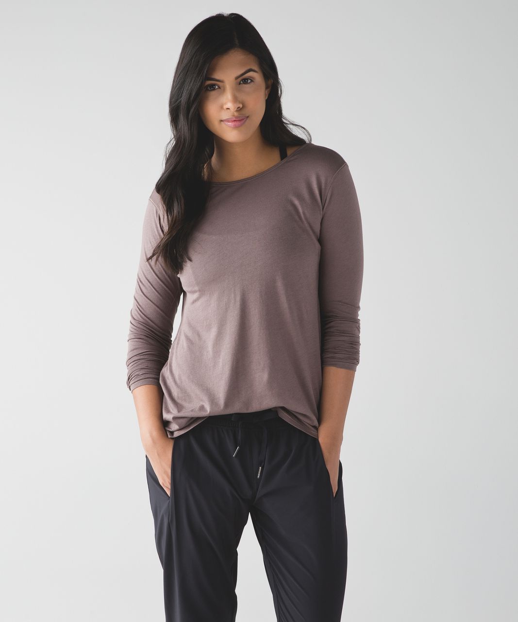 Lululemon Zen Bender Long Sleeve - Cool Cocoa