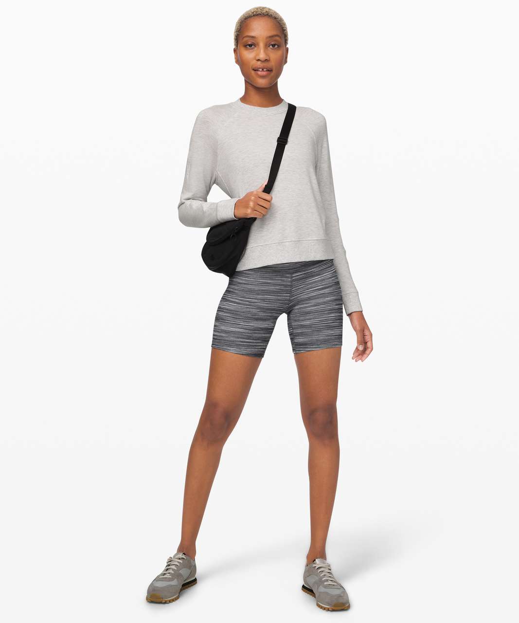 Lululemon Align Short *6 In Mini Space Dye Herringbone Heathered