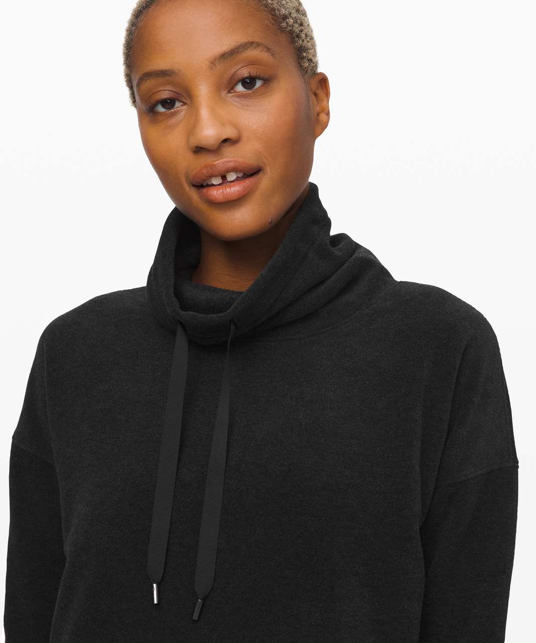 Lululemon Go Forward Pullover - Heathered Core Black