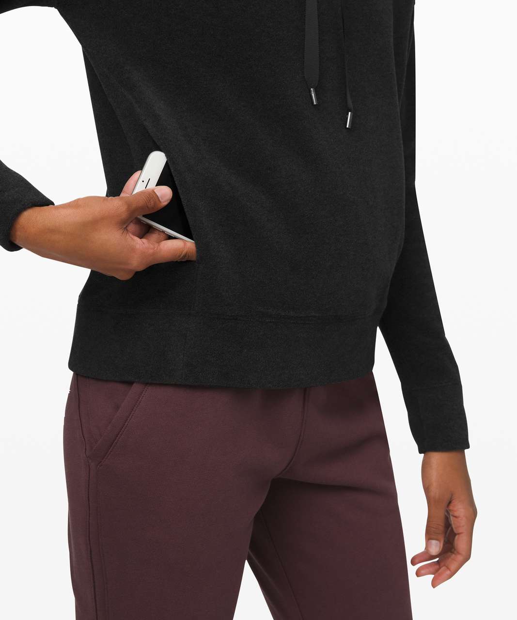 Lululemon Go Forward Pullover - Heathered Core Black