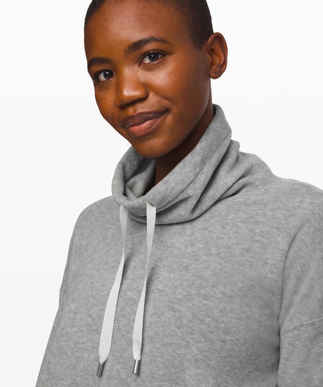 Lululemon Go Forward Pullover - Heathered Core Light Grey - lulu fanatics