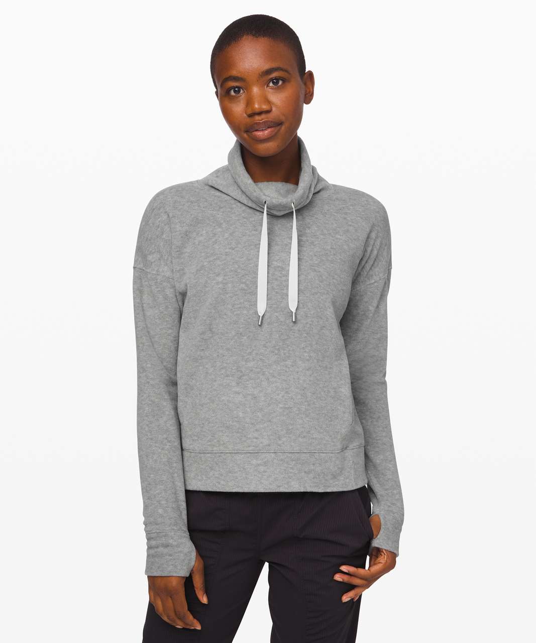 Lululemon Go Forward Pullover - Heathered Core Light Grey - lulu