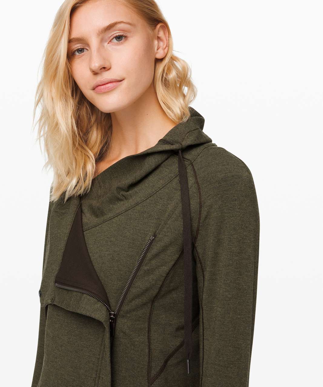 Lululemon Coast Easy Wrap - Heathered Dark Olive