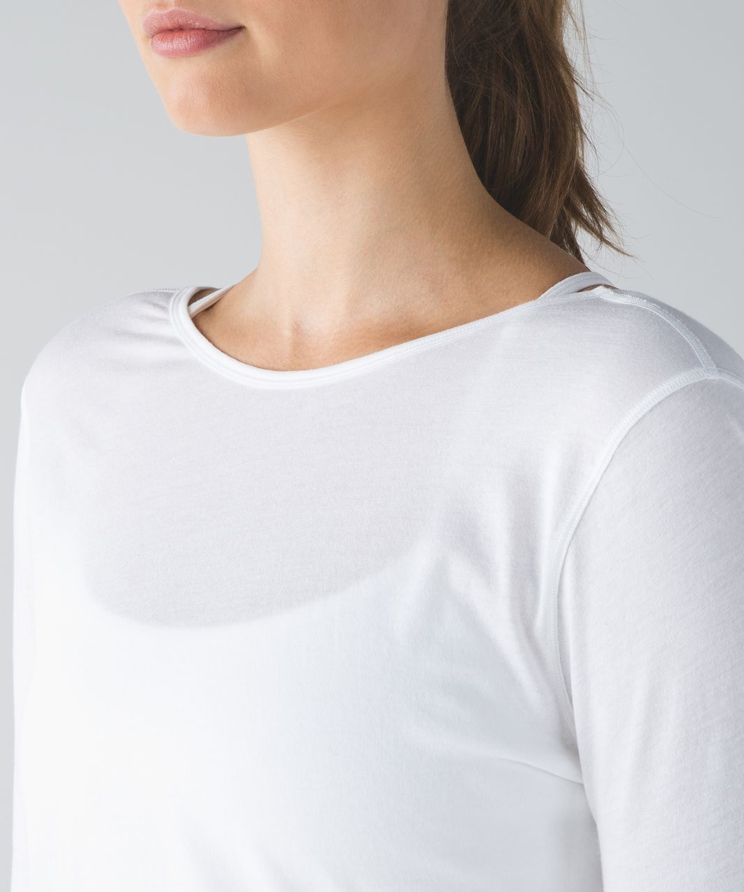 Lululemon Zen Bender Long Sleeve - White - lulu fanatics