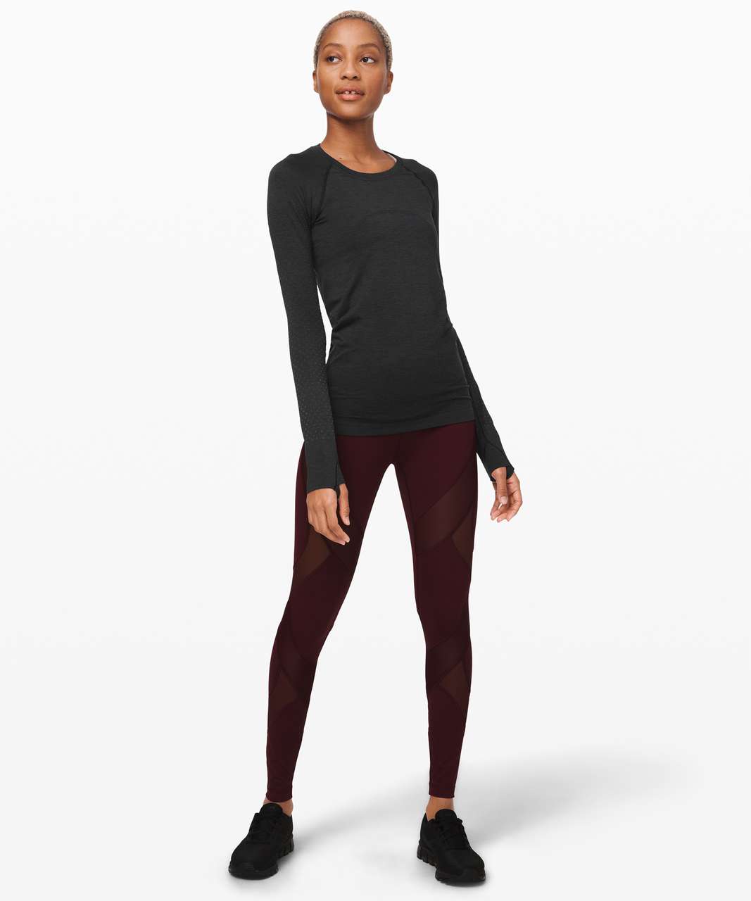 Lululemon Swiftly Speed Long Sleeve - Black / Deep Coal / Deep