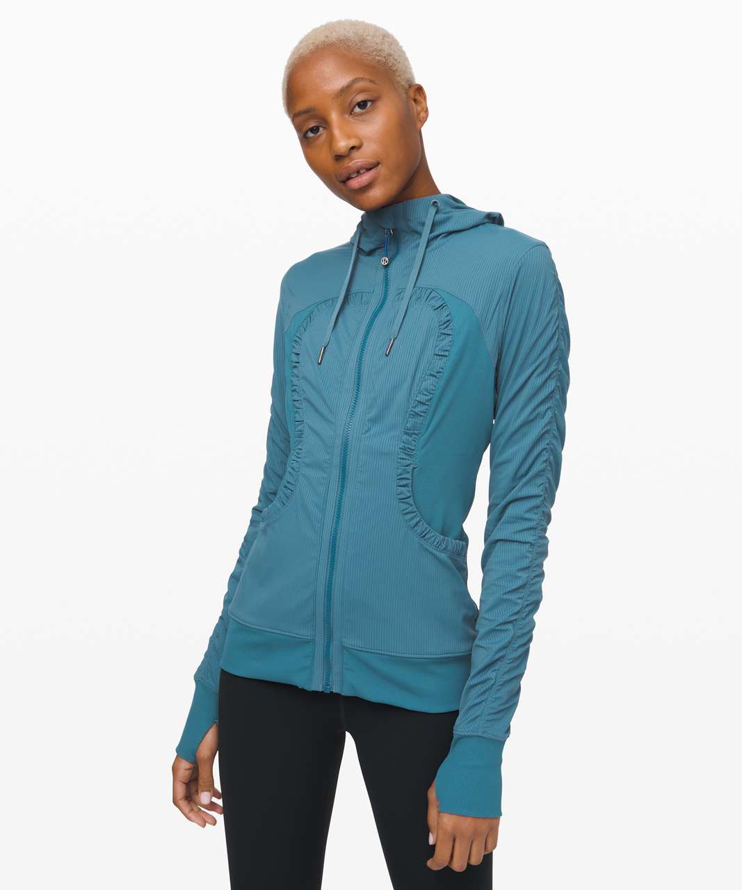 Lululemon Dance Studio Jacket III - Petrol Blue / Heathered Petrol Blue ...