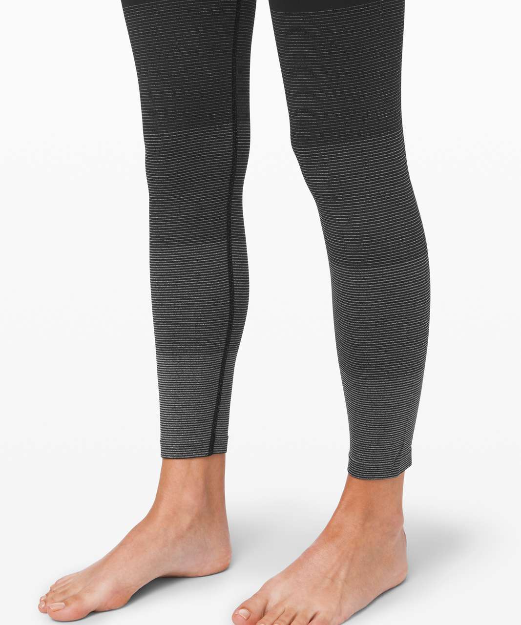 Lululemon Ebb to Street Charcoal Seamless Tight Crop Pant Leggings 24  Size: 8