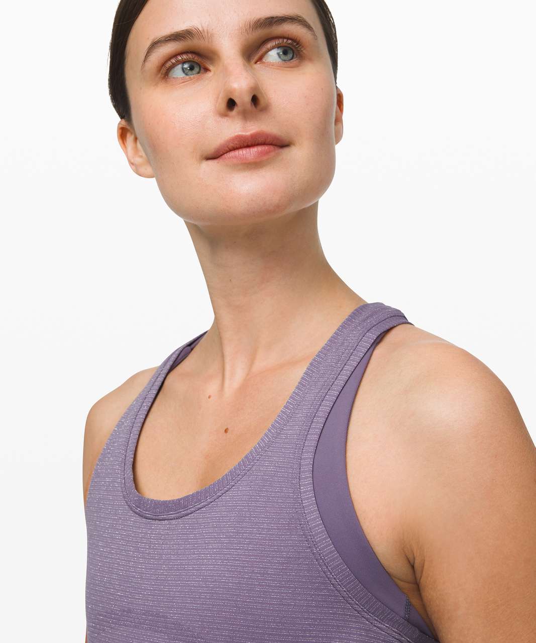 Lululemon Swiftly Speed Racerback *Shine - Purple Quartz / White / Silver