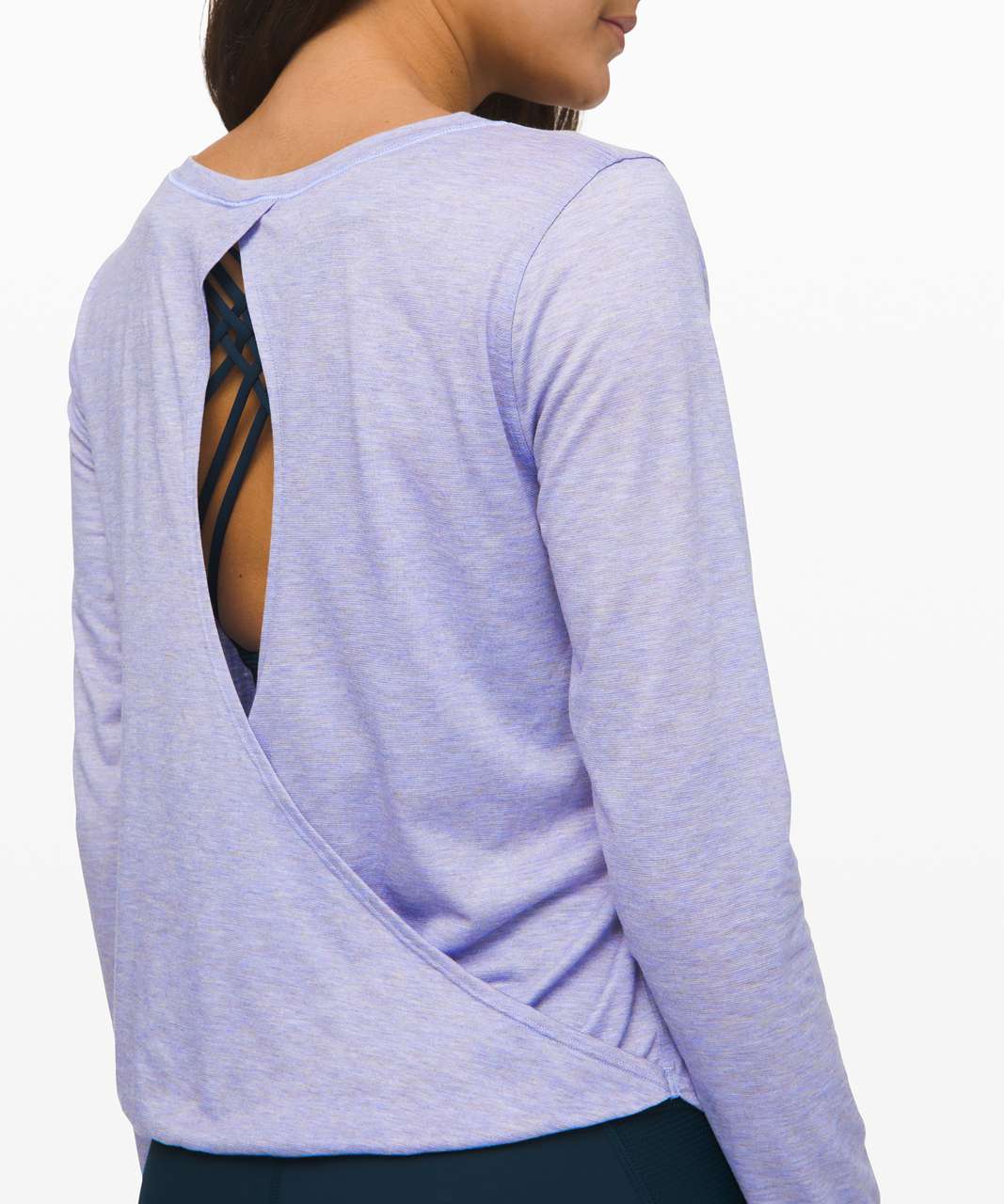 Lululemon Wild Twist Long Sleeve - Heathered Lavender Dusk