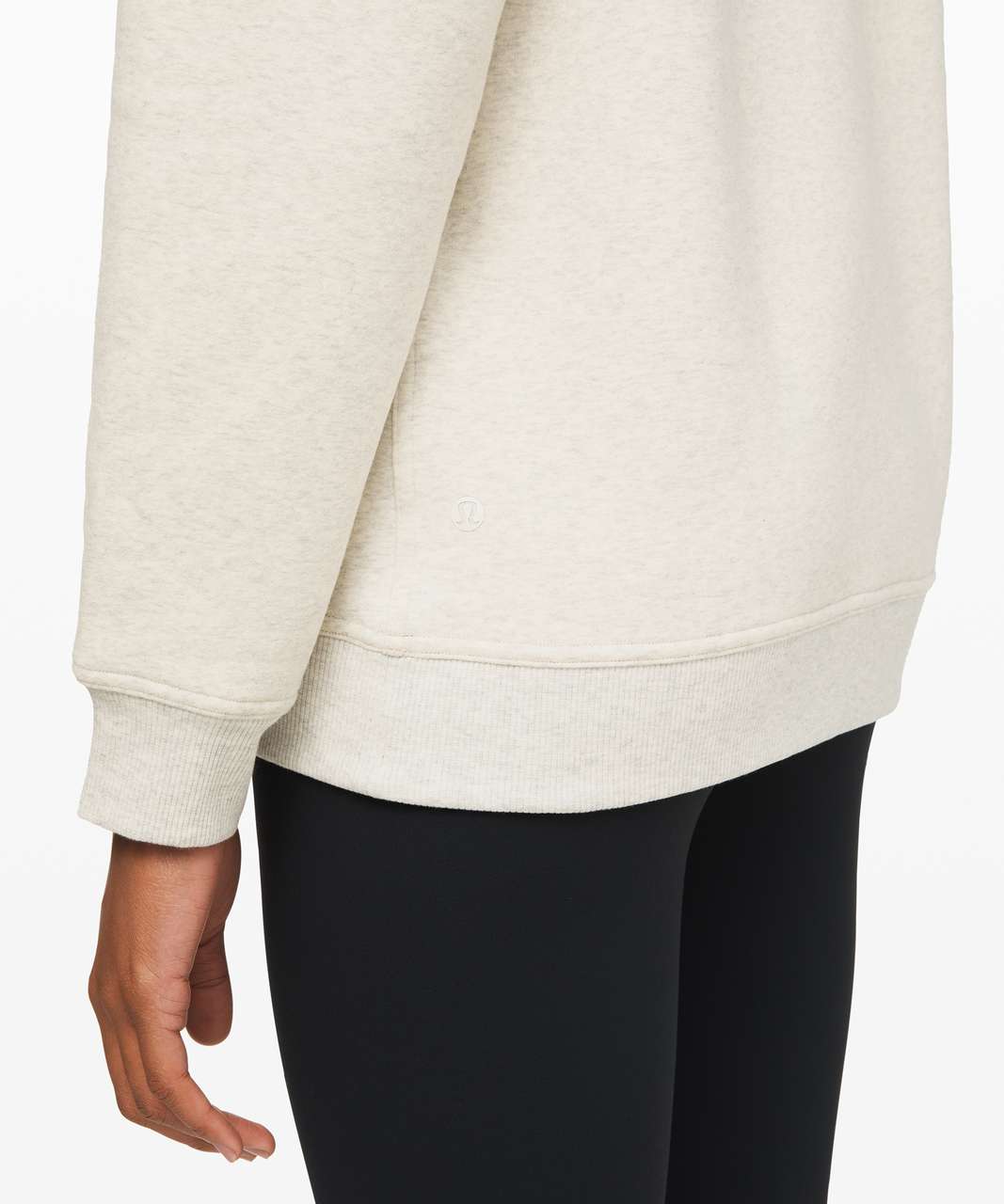 Lululemon All Yours Mock Neck - Heathered Light Ivory / Light Ivory