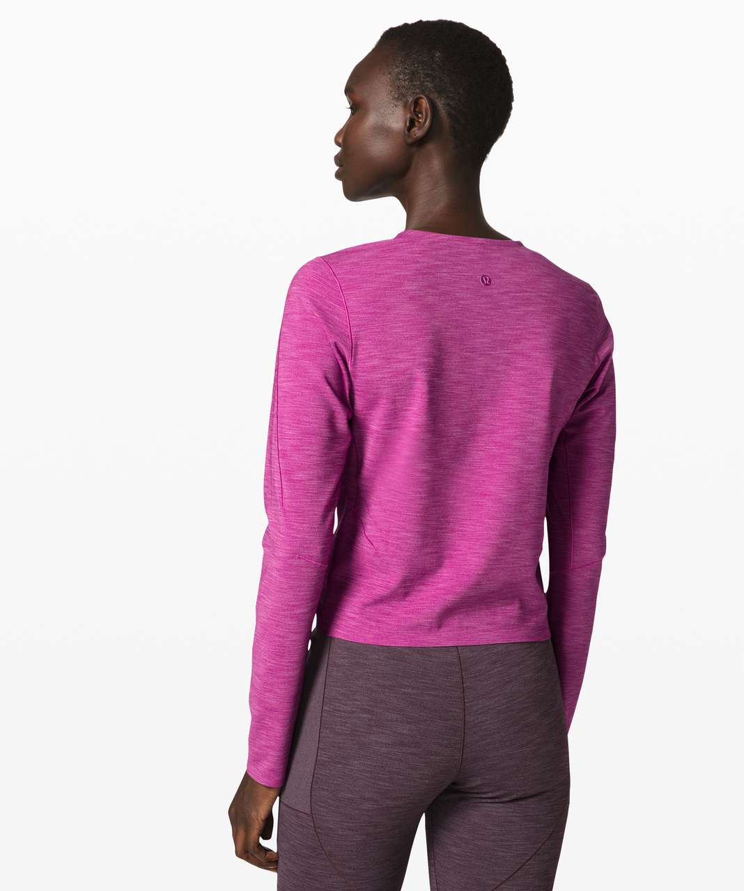 Lululemon Reykur Long Sleeve *lululemon lab - Heathered Deep Fuschia