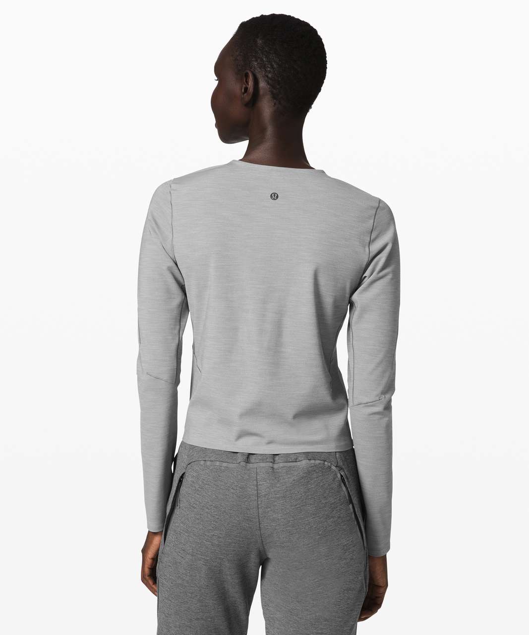 Lululemon Reinstate Long Sleeve Henley - Heathered Raw Linen - lulu fanatics