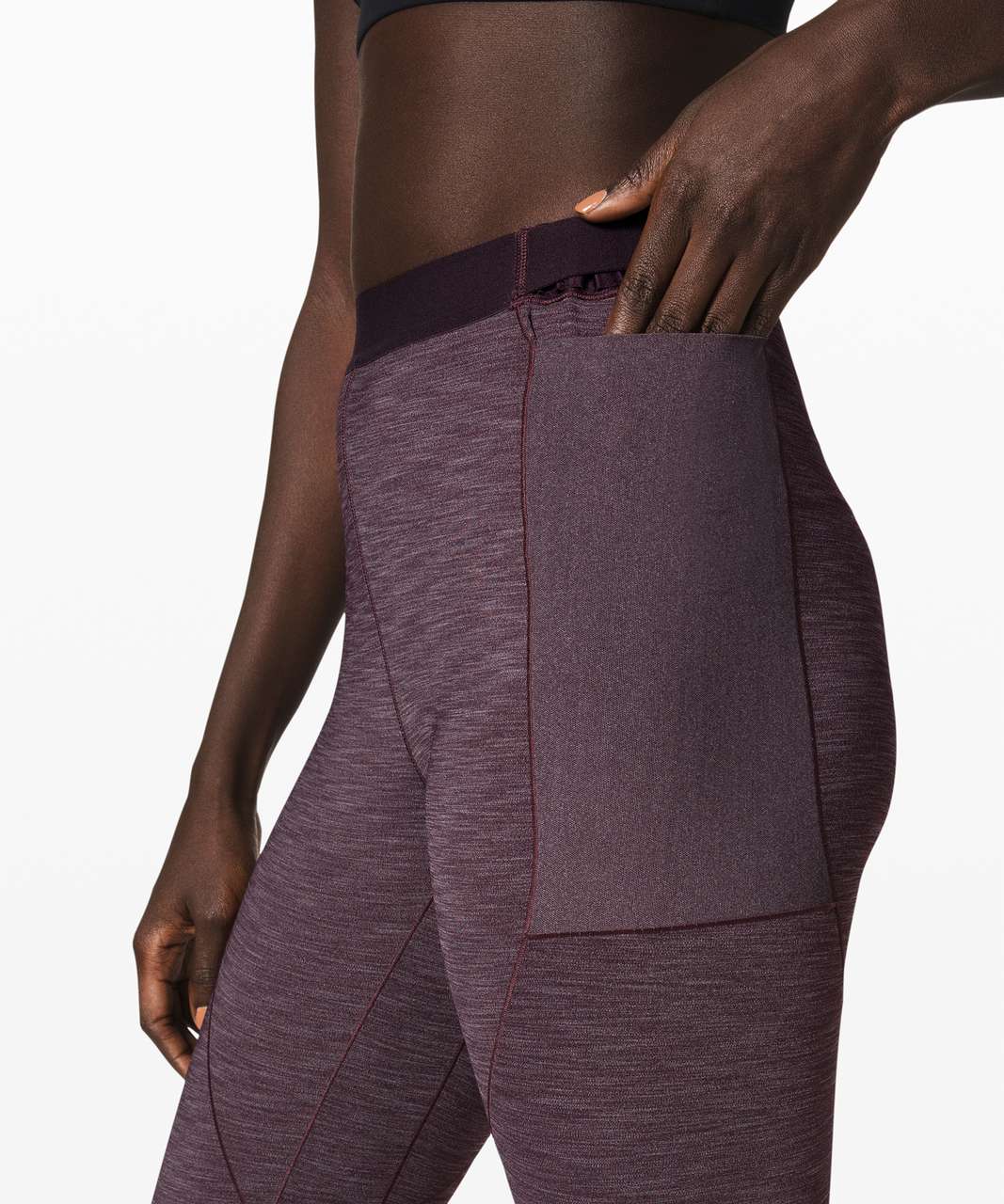 Lululemon Esker Tight *lululemon lab - Heathered Black Cherry