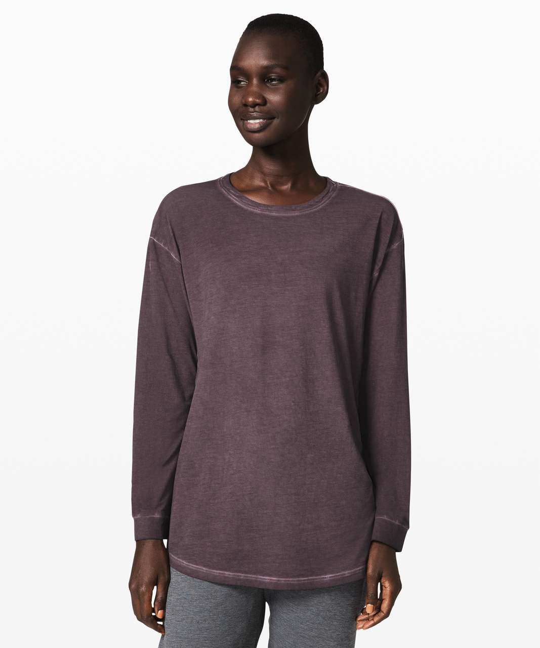 Lululemon Ashta Long Sleeve Tee *lululemon lab - Black Cherry Sun