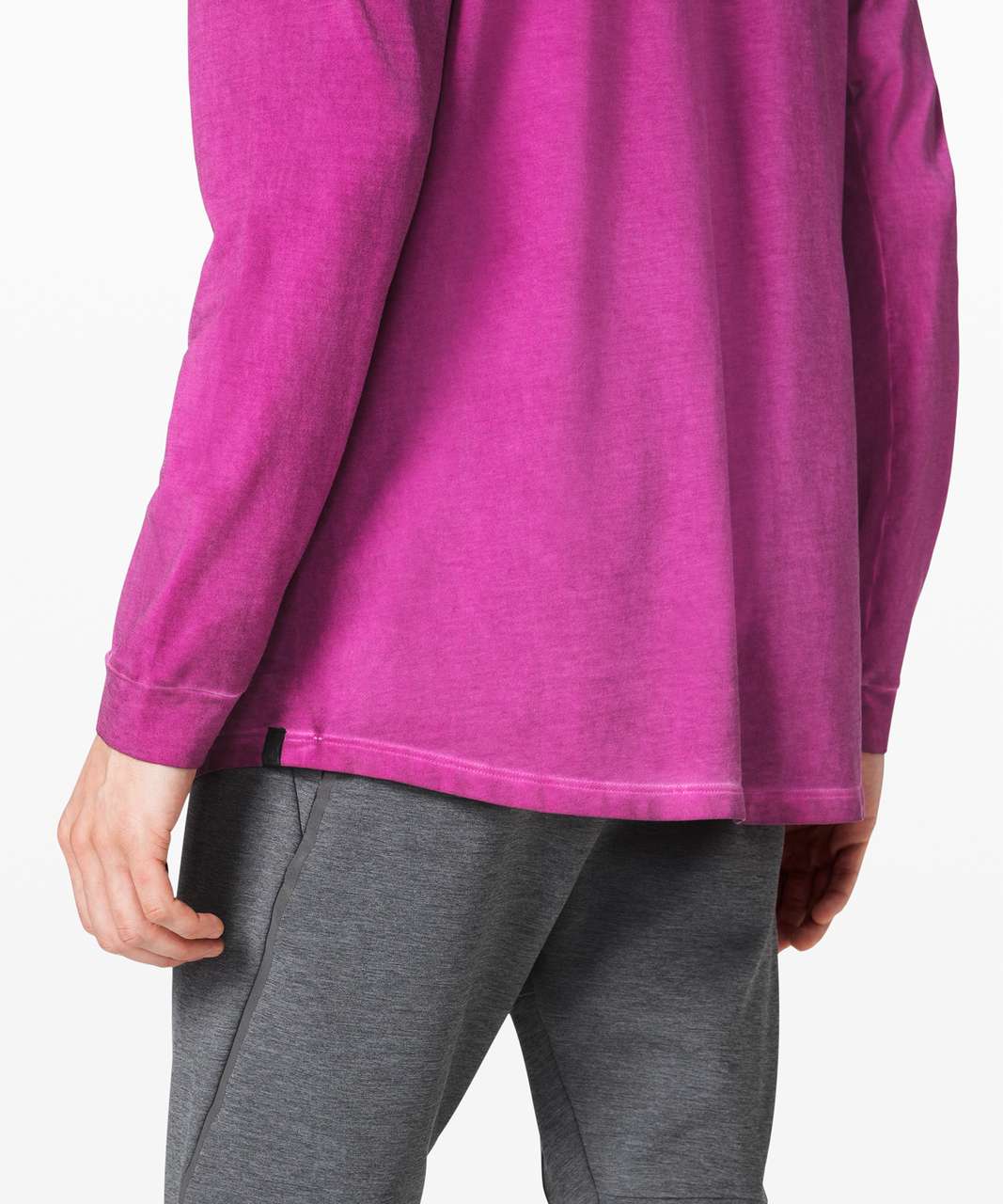 Lululemon Ashta Long Sleeve Tee *lululemon lab - Deep Fuschia Sun Wash