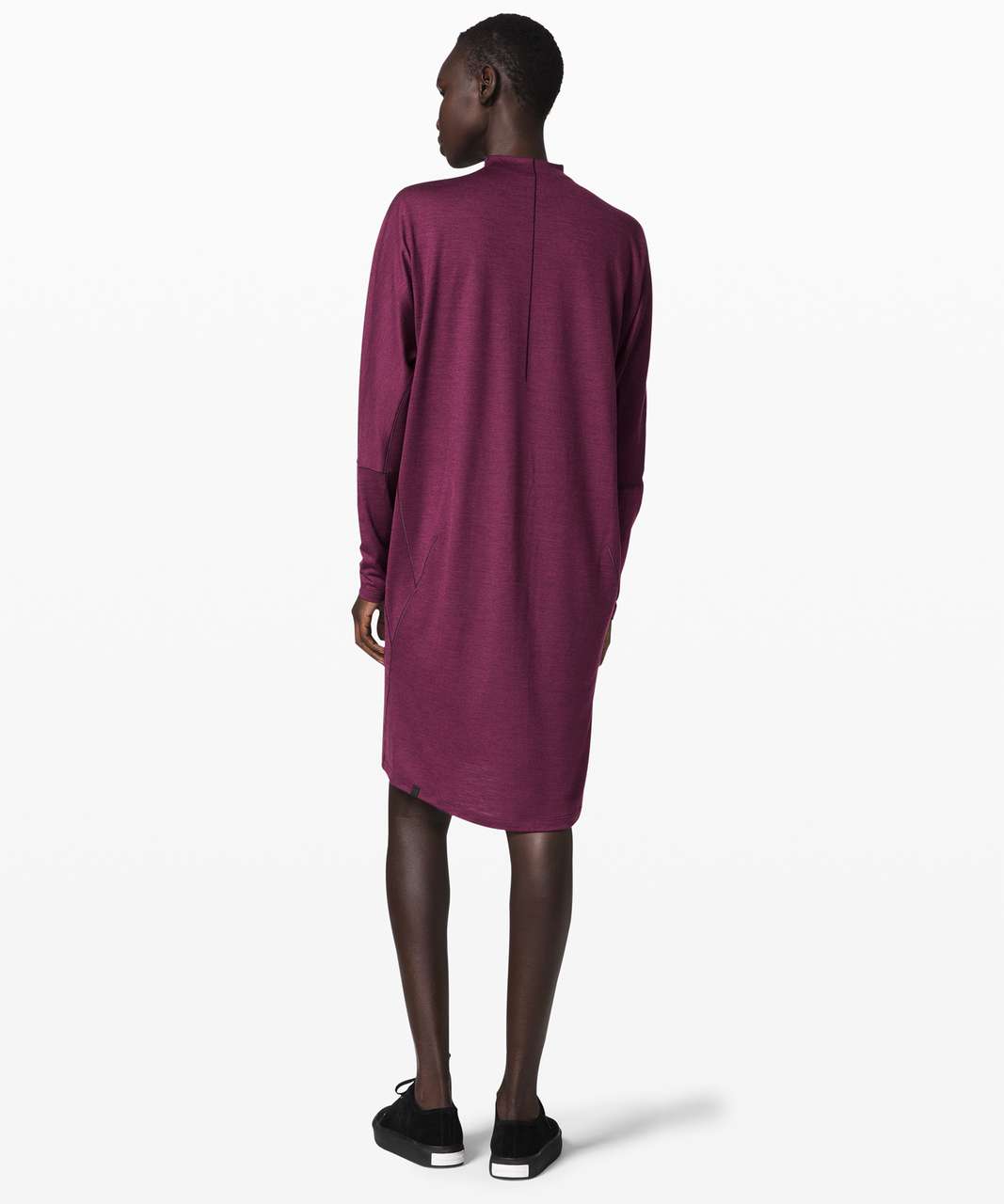 Lululemon Vindur Dress Wool *lululemon lab - Black Cherry / Deep Fuschia