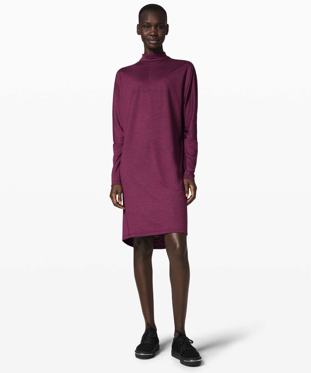 Lululemon Vindur Dress Wool *lululemon lab - Black Cherry / Deep Fuschia