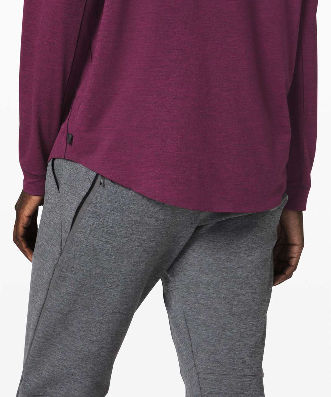 Lululemon Refract Long Sleeve Wool *lululemon lab - Black Cherry / Deep Fuschia