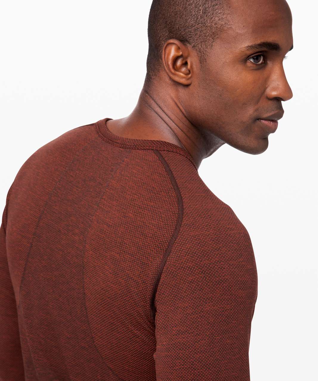 Lululemon Metal Vent Tech Long Sleeve Henley 2.0 - Magma / Sequoia