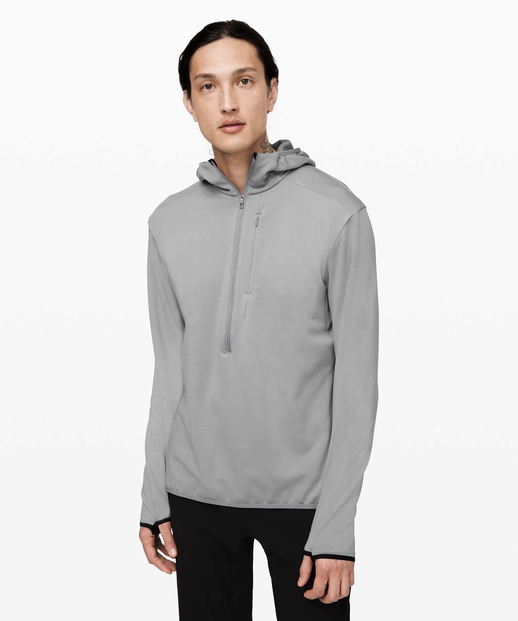 Lululemon Cold Terrain 1/2 Zip Hoodie - Light Cast / Light Cast - lulu ...