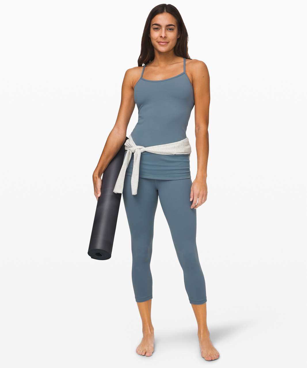 Lululemon Power Y Tank *Luon - Blue Charcoal