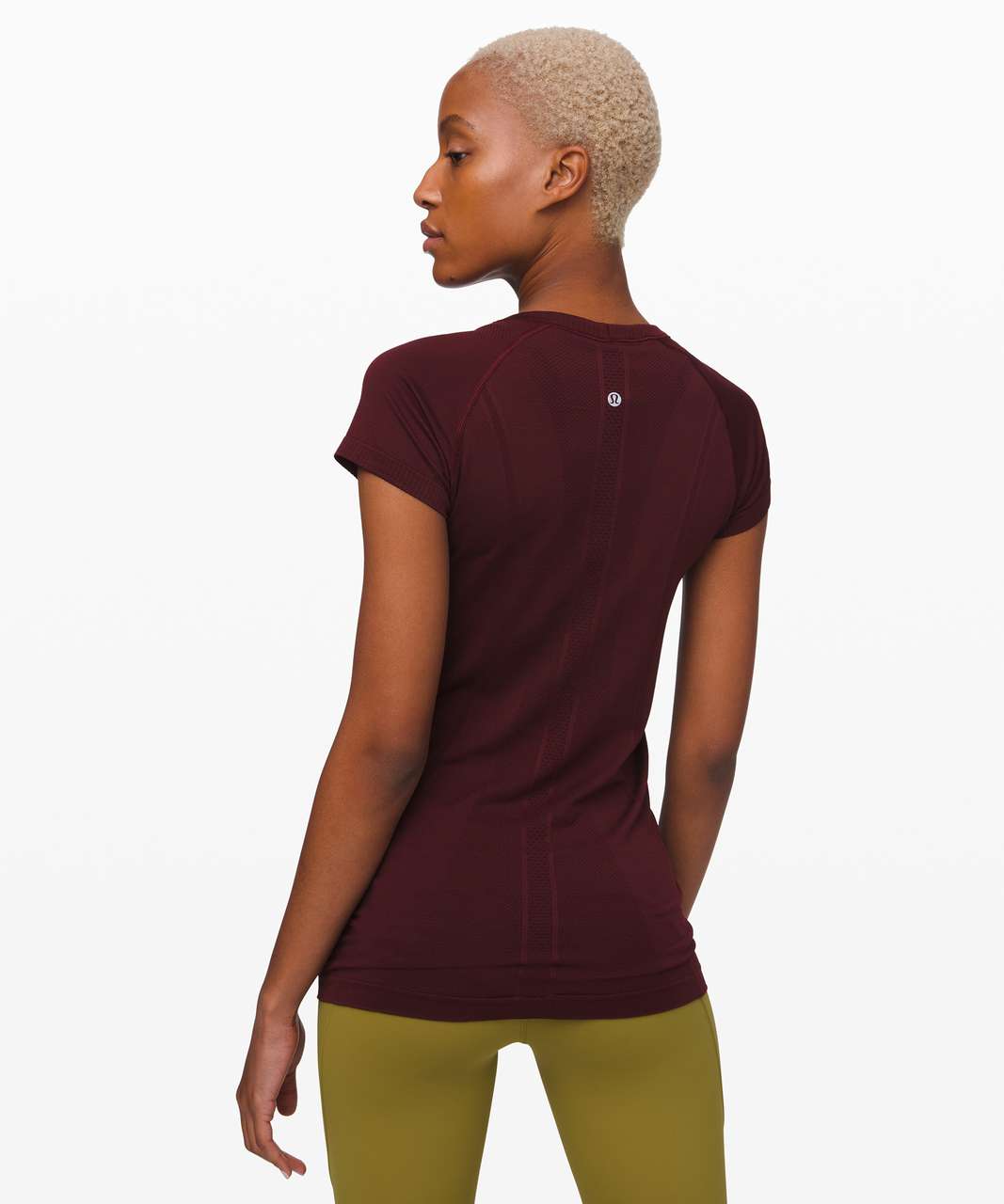 Lululemon Swiftly Tech Short Sleeve Crew - Garnet / Garnet