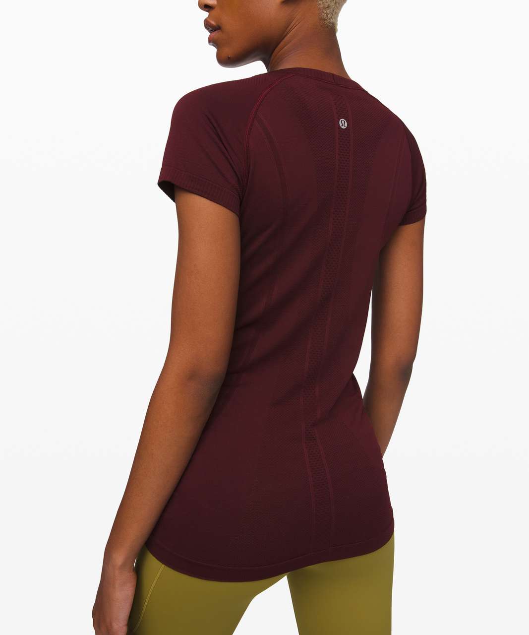 Lululemon Swiftly Tech Short Sleeve Crew - Garnet / Garnet