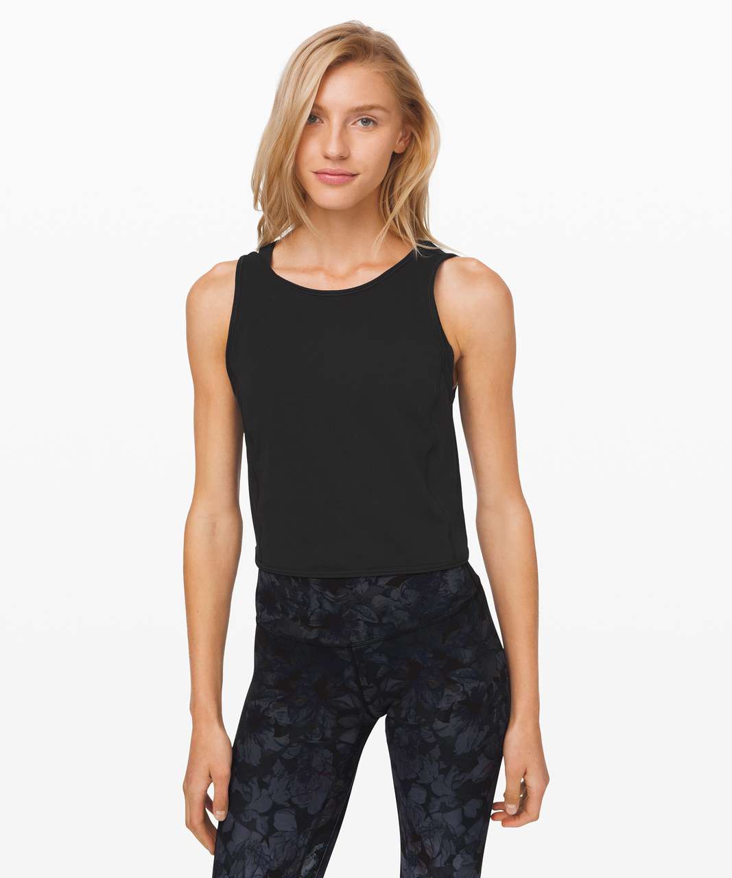 Lululemon Black Twist Tank Good Turn Top 8