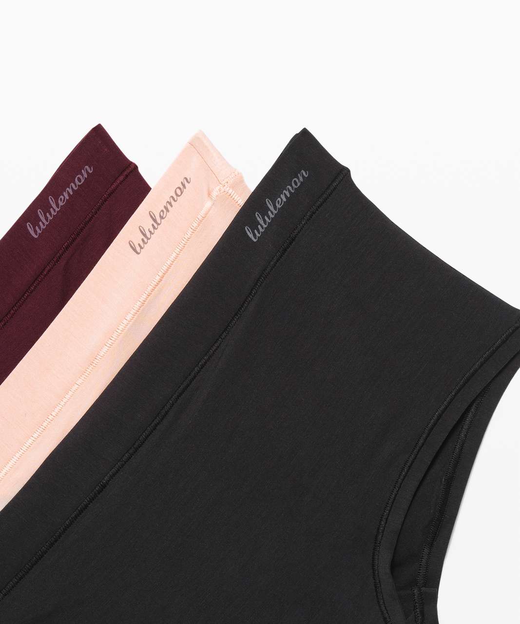 Lululemon Simply There Boyshort *3 Pack - Black / Misty Shell / Garnet