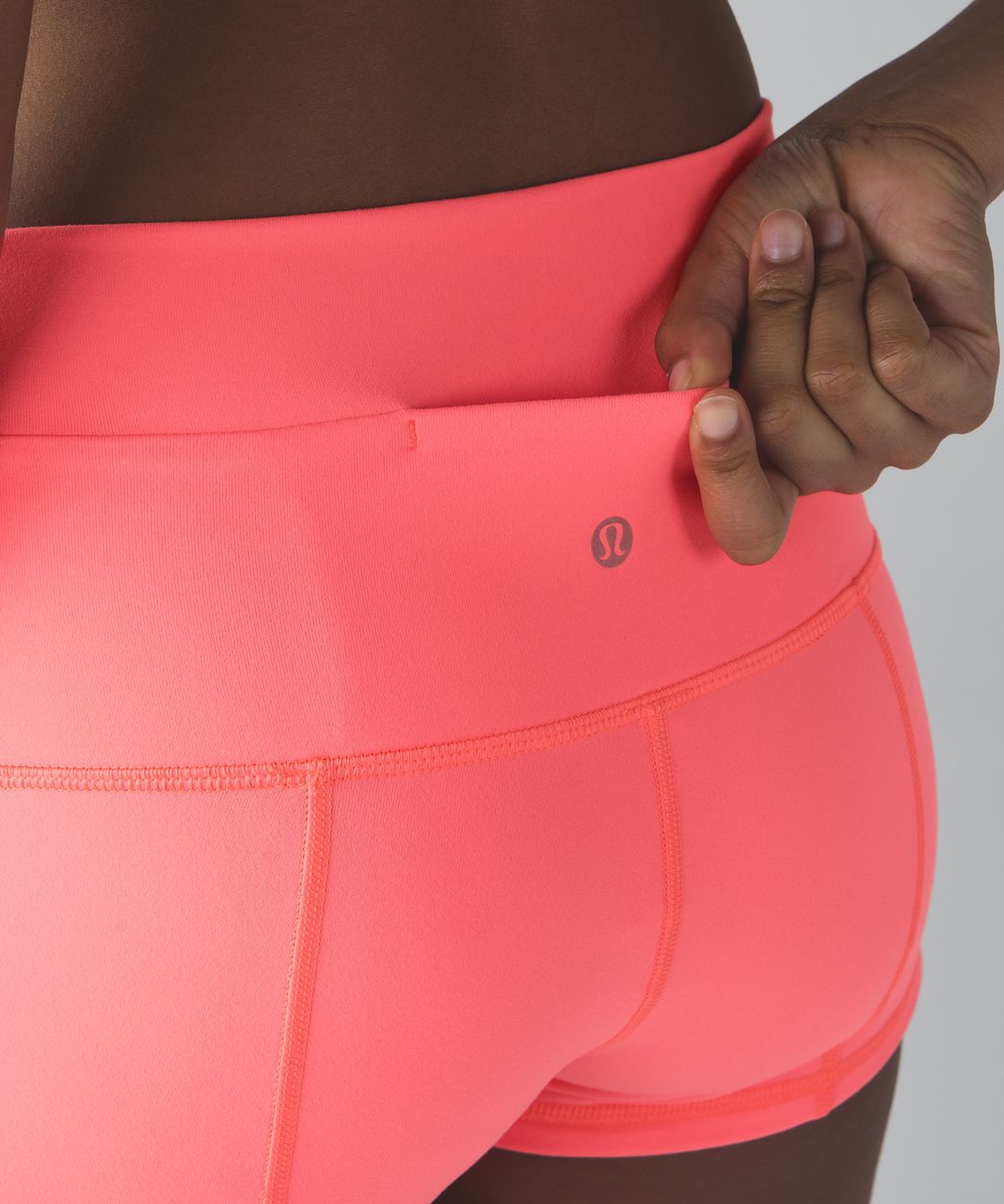 Lululemon Wunder Short 2 (Full-On Luon) - Grapefruit - lulu fanatics