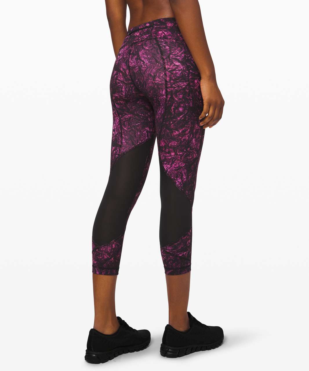 Lululemon Pace Rival Crop *22 - Undercurrent Grapealicious Multi / Black - lulu  fanatics