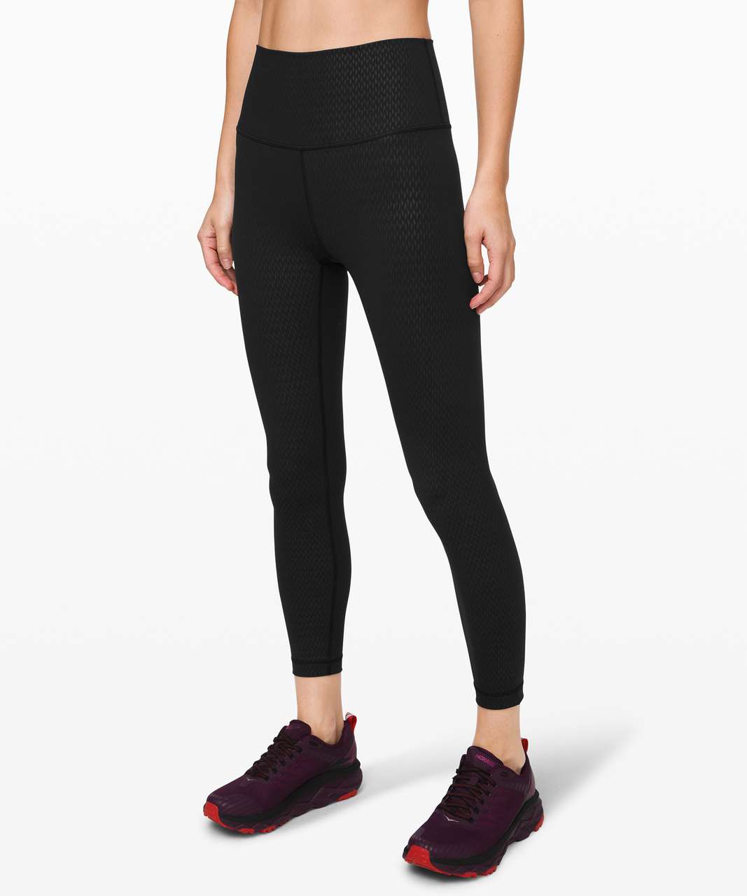 Lululemon Wunder Under High-Rise Tight 25 *Full-On Luxtreme - Diverge  Emboss Black - lulu fanatics