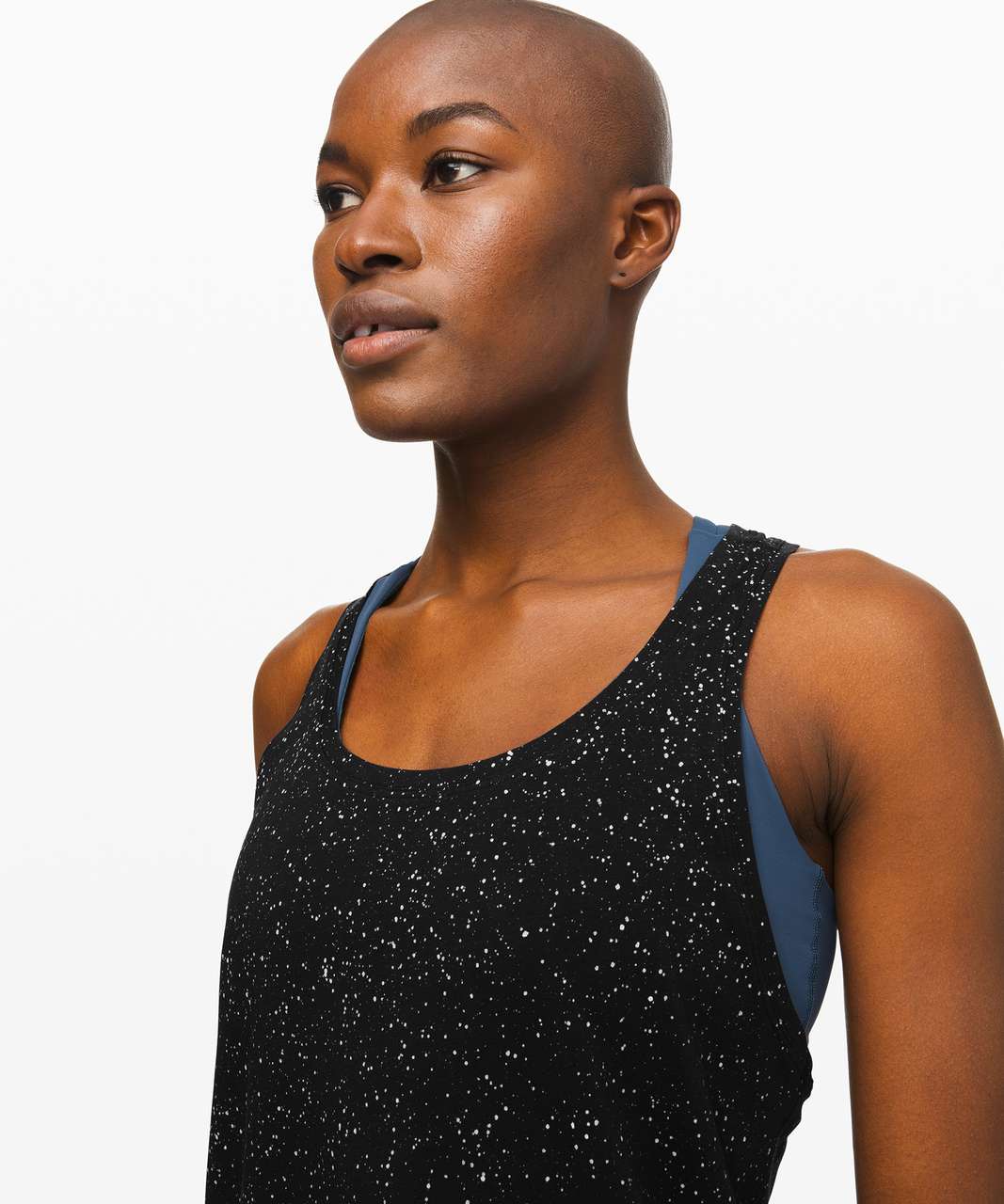 Lululemon Love Tank *Pleated - Splatter Dye Black - lulu fanatics