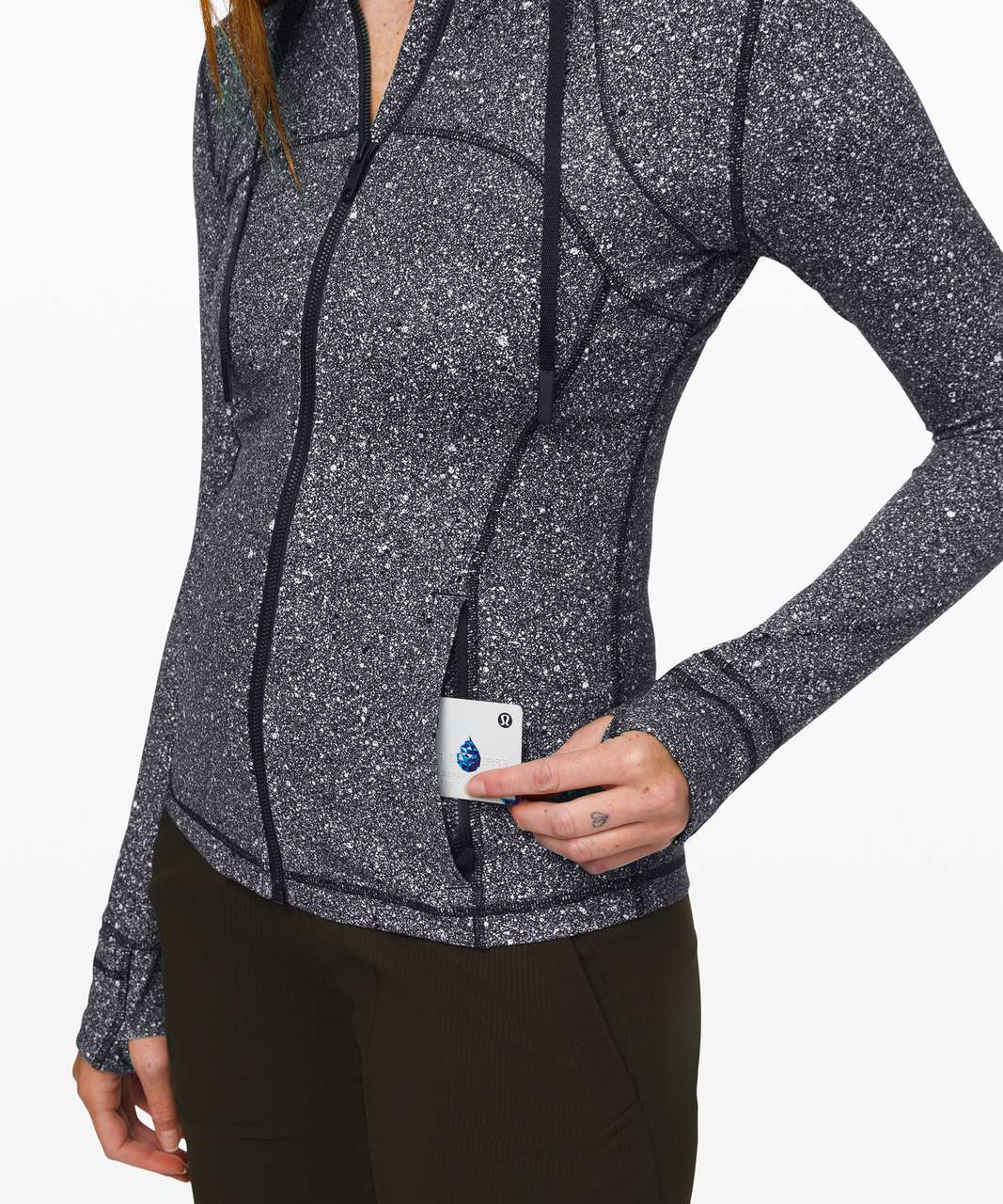 Lululemon Define Jacket Women Size 8 Luminesce Splatter White Black - $75 -  From Haley