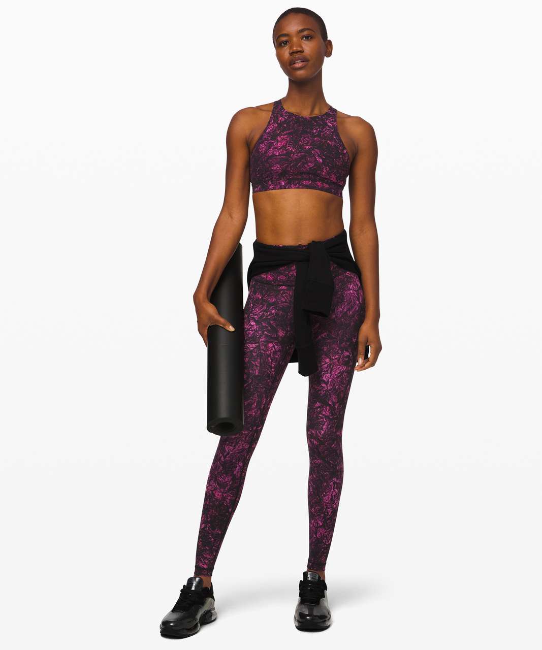 Lululemon Energy Bra *High Neck - Undercurrent Grapealicious Multi