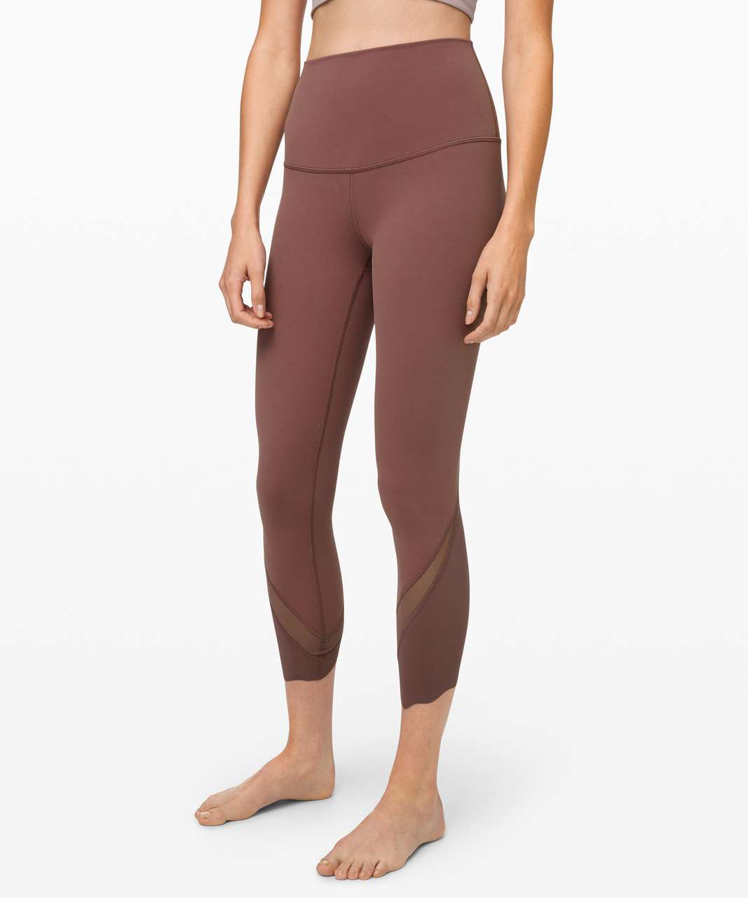 Lululemon Wunder Under Crop High-Rise *Roll Down Scallop Full-On