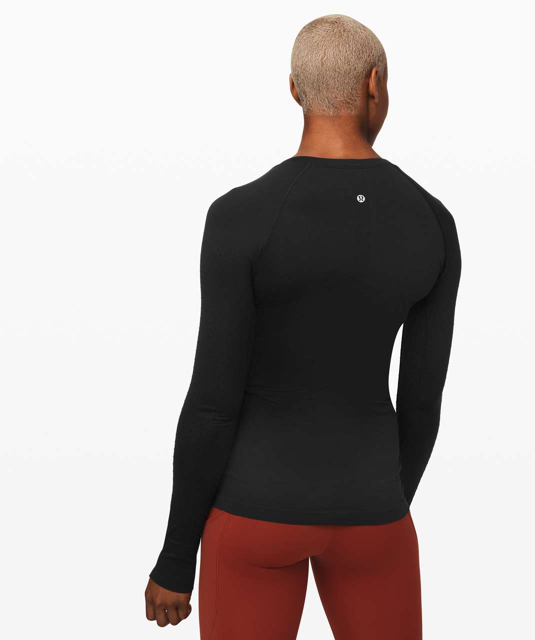 Lululemon Swiftly Relaxed Long Sleeve Shirt In Black/white/black