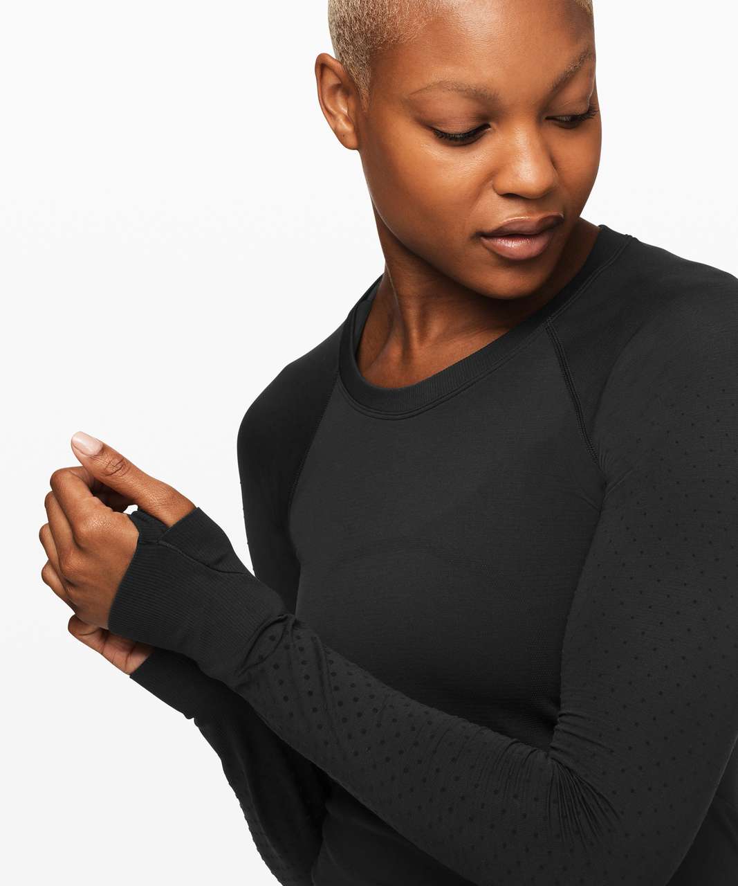 Lululemon Swiftly Speed Long Sleeve - Black / Black / Black - lulu