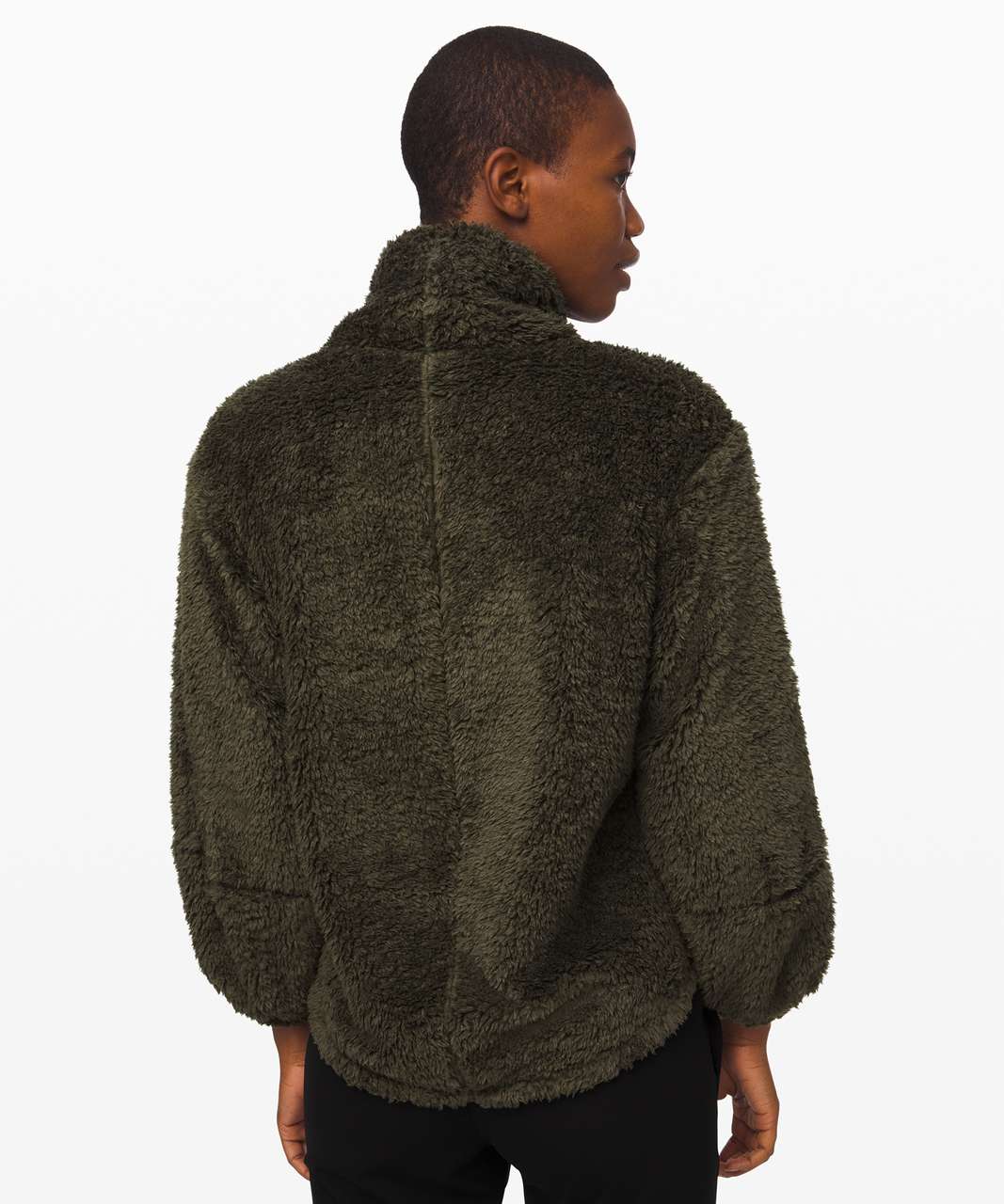 Lululemon Warmth Restore Sherpa Pullover - Dark Olive