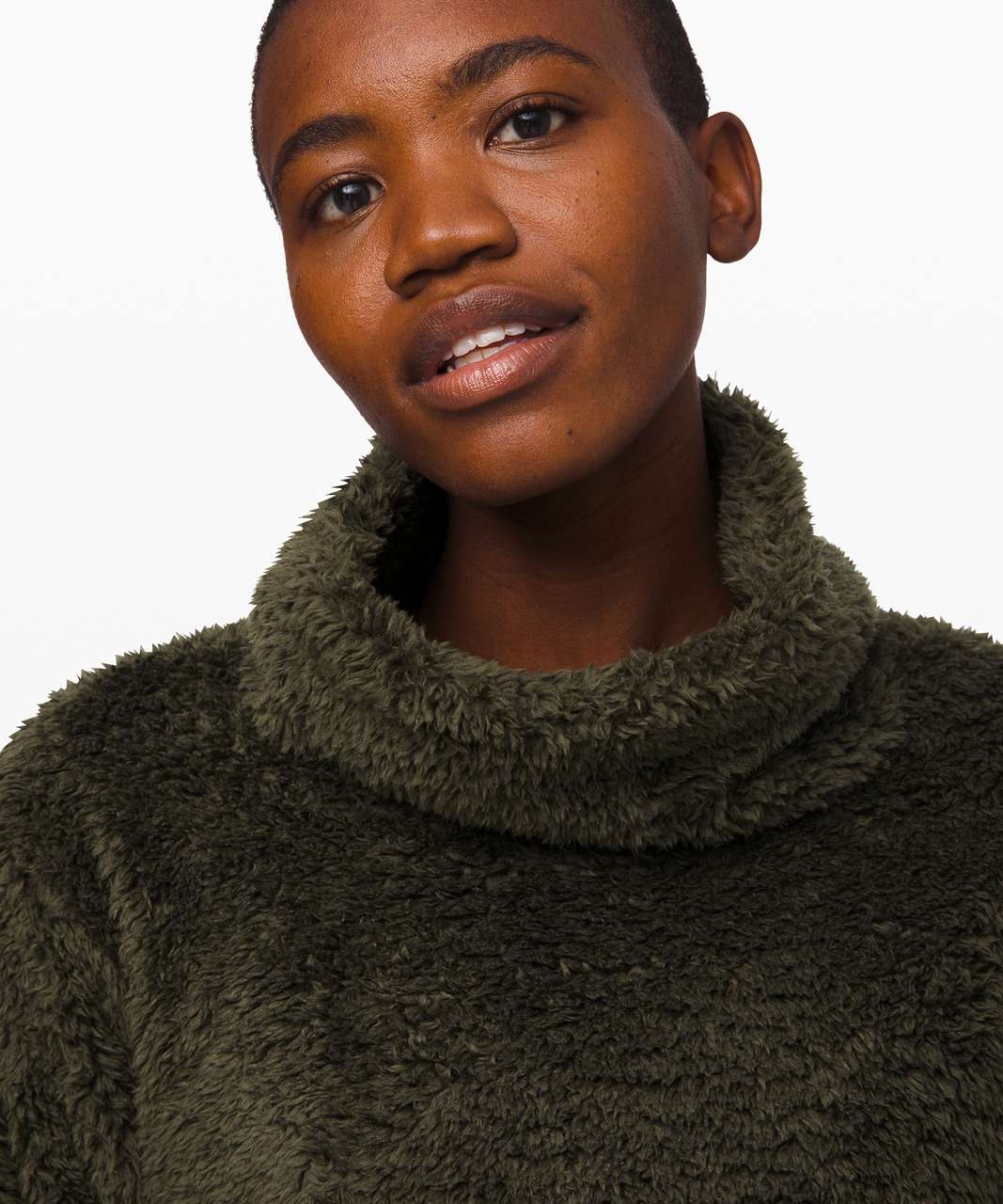 Lululemon Warmth Restore Sherpa Pullover - Dark Olive