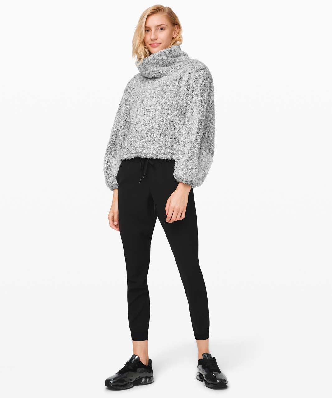 Lululemon Warmth Restore Sherpa Pullover - Heathered White