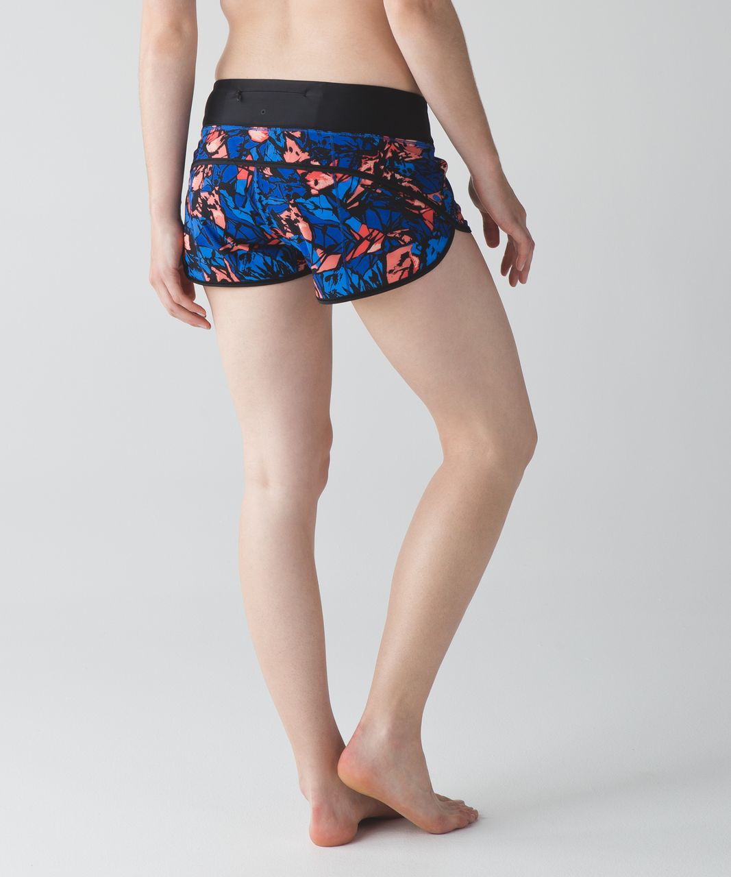 Lululemon Speed Short (H2O) - Paint Storm Harbor Blue Multi / Black