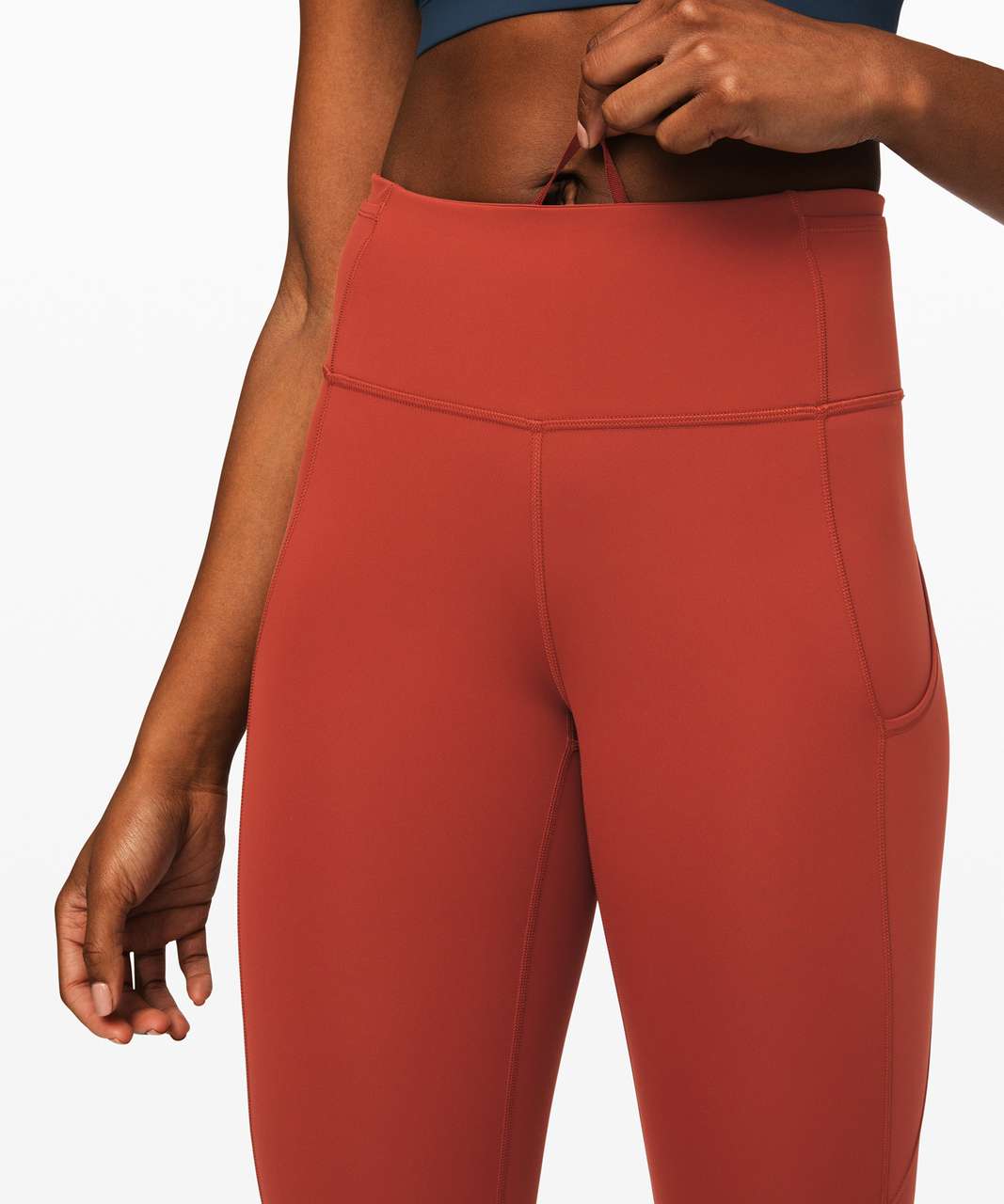 Lululemon Fast and Free Crop II 19 *Non-Reflective - Magma - lulu