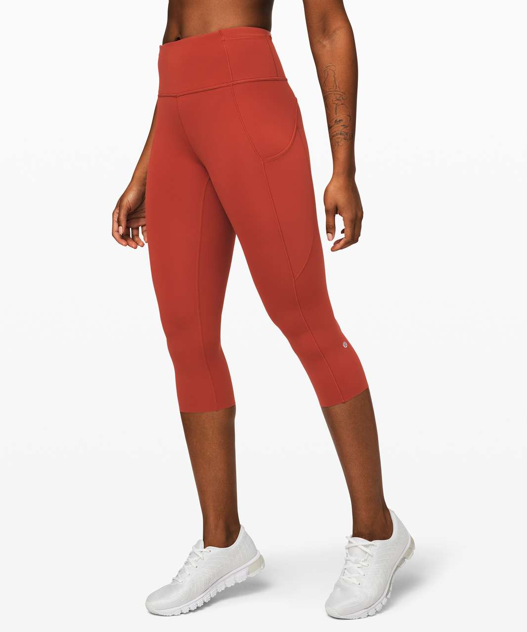 Lululemon Fast and Free Crop II 19" *Non-Reflective - Magma