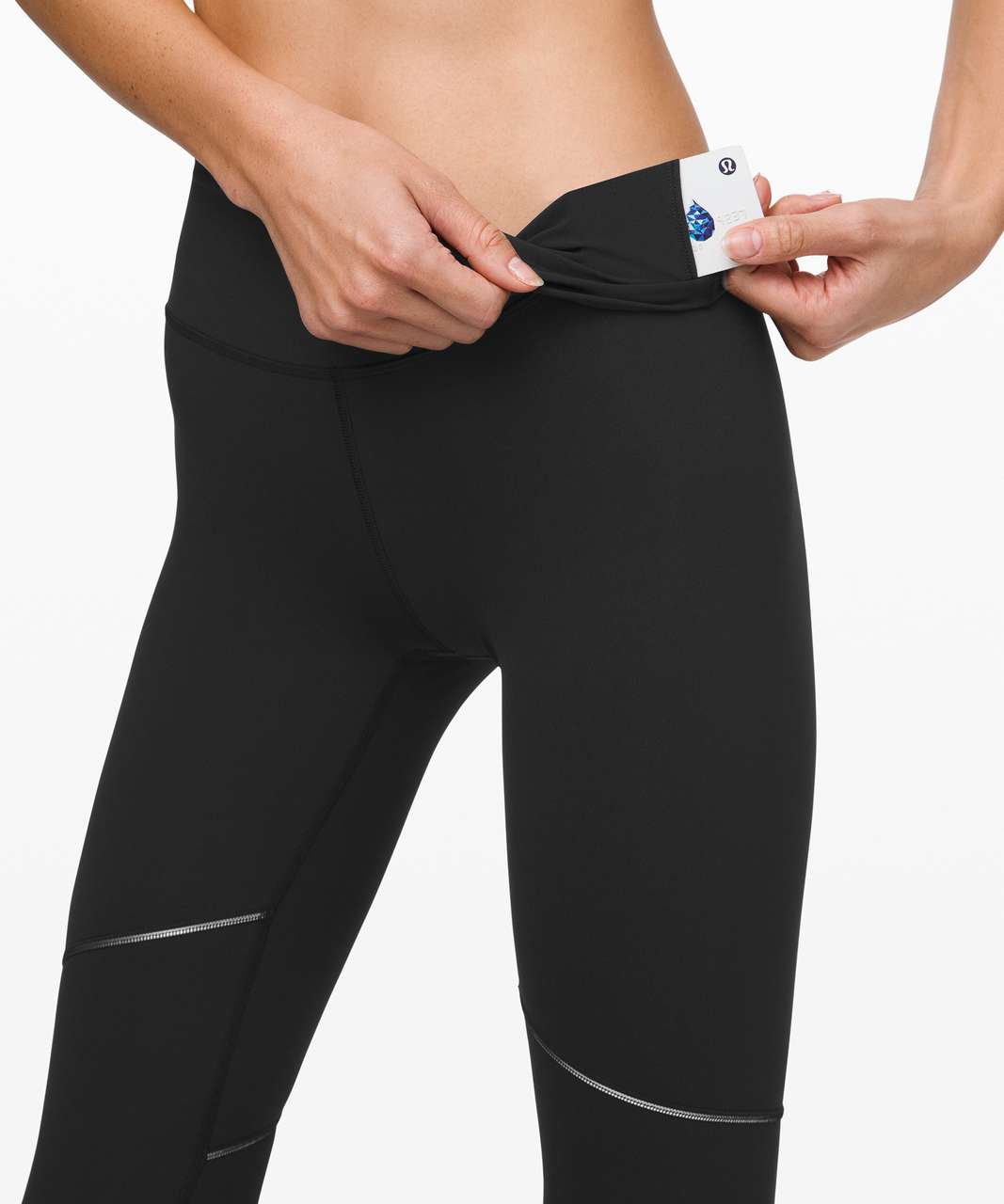 Lululemon Wunder Under High-Rise Tight *Shine 28 - Black - lulu fanatics