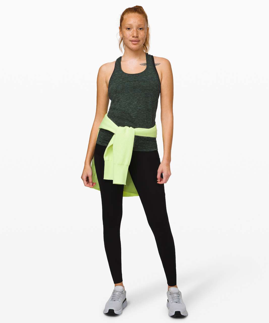 Lululemon Swiftly Speed Racerback - Black / Deep Coal / Clean Green / Azure