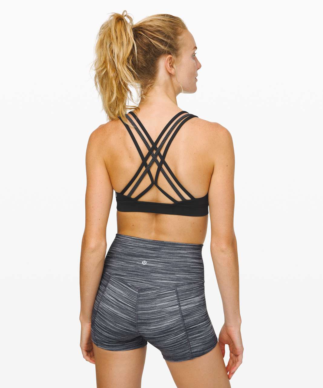 Lululemon Energy Crossover-strap Sports Bra In Schwarz